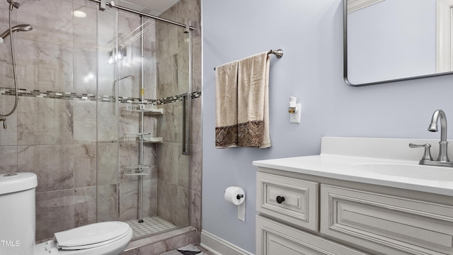 304 Spring St, Durham, NC 27703 - bathroom featuring vanity and a stall shower