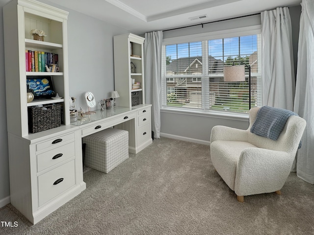 2438 Braxton Wood Ln, Apex, NC 27523 - living area with baseboards and light carpet