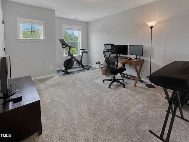 2438 Braxton Wood Ln, Apex, NC 27523 - office with baseboards and carpet flooring