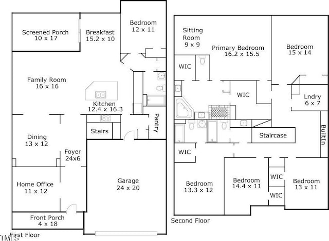 2438 Braxton Wood Ln, Apex, NC 27523 - view of home floor plan