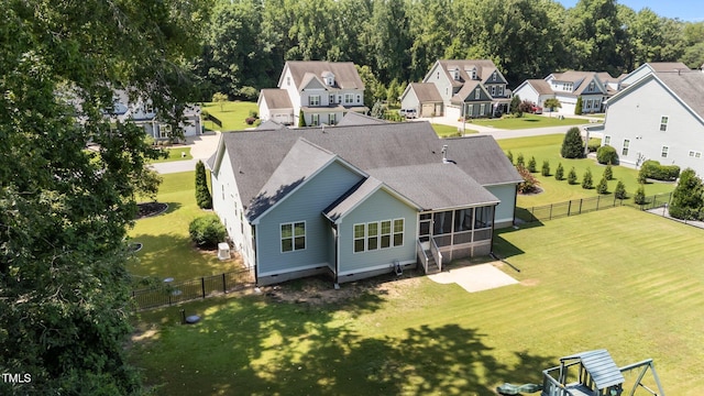 4125 Olde Judd Dr, Willow Springs, NC 27592 - aerial perspective of suburban area