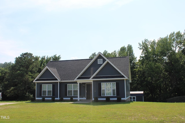 6619 Gabriels Way, Lucama, NC 27851 - view of front of property with a front lawn and roof with shingles
