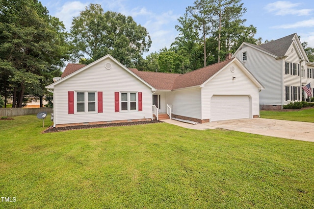 1010 Oakgrove Dr, Knightdale, NC 27545 - view of front of home featuring an attached garage, driveway, and roof with shingles