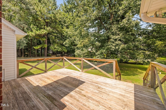 1010 Oakgrove Dr, Knightdale, NC 27545 - deck with view of scattered trees