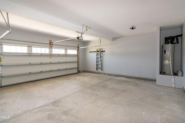3206 Dandelion Dr, Grimesland, NC 27837 - garage featuring water heater and a garage door opener