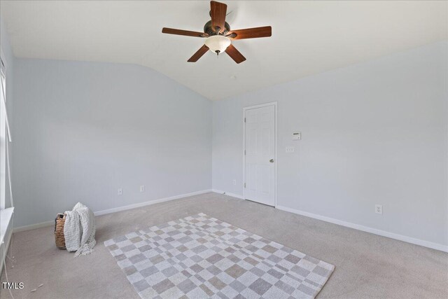 309 Ruby Walk Dr, Morrisville, NC 27560 - carpeted empty room with a ceiling fan and lofted ceiling