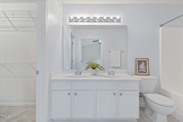 309 Ruby Walk Dr, Morrisville, NC 27560 - full bath with double vanity,  shower combination, and a walk in closet