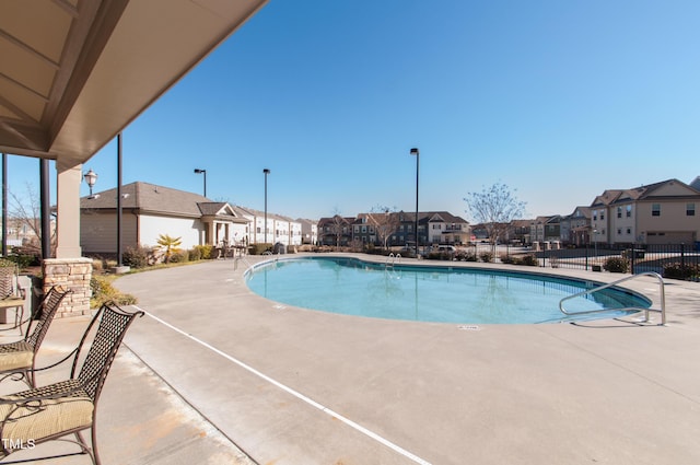 10119 Glen Autumn Rd, Raleigh, NC 27617 - community pool featuring a residential view and a patio area