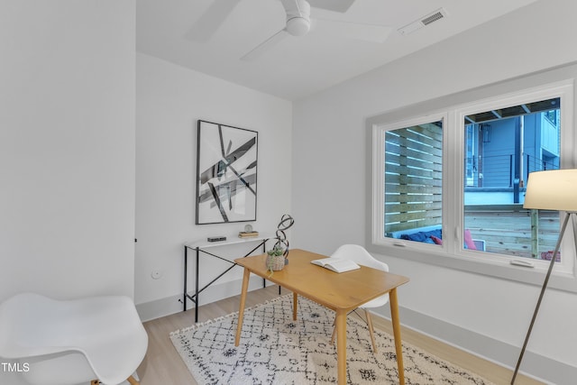 1000 Addison Pl Unit 101, Raleigh, NC 27610 - office space featuring ceiling fan and light wood-style floors