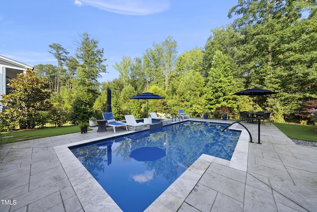 2153 Princeville Dr, Apex, NC 27523 - outdoor pool featuring a patio area