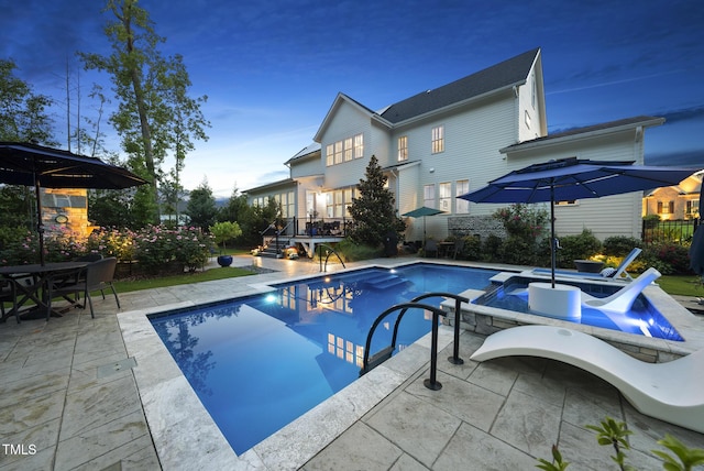 2153 Princeville Dr, Apex, NC 27523 - view of pool featuring outdoor dining area and a patio