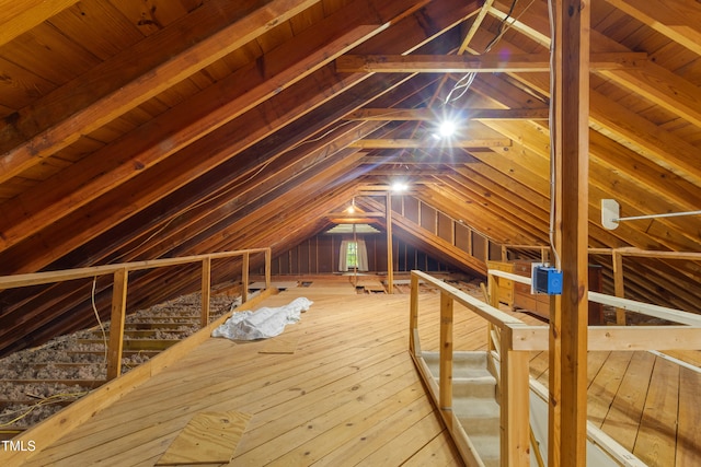 4009 Pepperton Dr, Raleigh, NC 27606 - attic with an upstairs landing