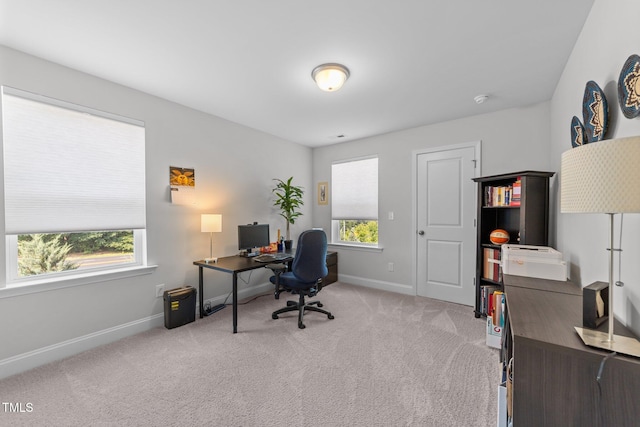 1315 Canary Pepper Dr Unit 28, Durham, NC 27713 - home office with healthy amount of natural light and light colored carpet
