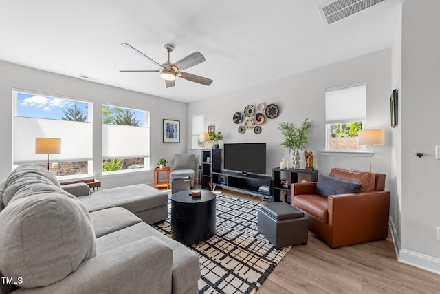 1315 Canary Pepper Dr Unit 28, Durham, NC 27713 - living area featuring light wood-type flooring and a ceiling fan