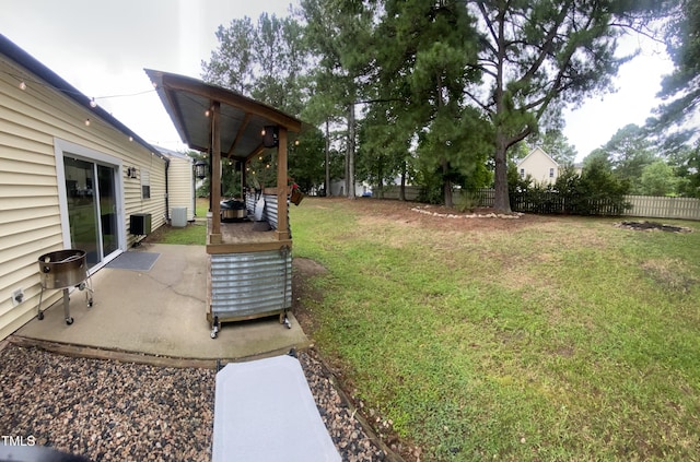 30 Bethany Ln, Youngsville, NC 27596 - fenced backyard with a patio area