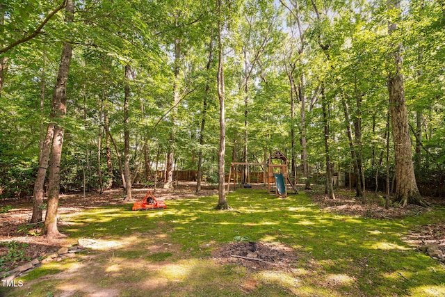 2800 Becketts Ridge Dr, Hillsborough, NC 27278 - view of yard with a playground