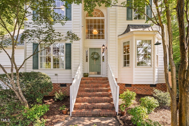 2800 Becketts Ridge Dr, Hillsborough, NC 27278 - entrance to property featuring crawl space