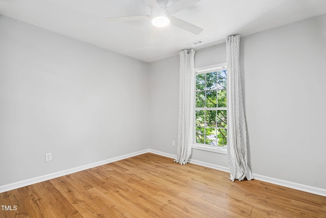 2800 Becketts Ridge Dr, Hillsborough, NC 27278 - spare room featuring light wood finished floors and a ceiling fan