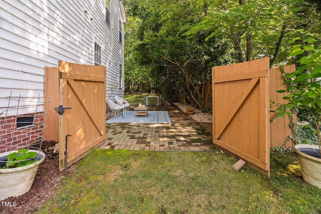 2800 Becketts Ridge Dr, Hillsborough, NC 27278 - view of yard featuring a gate and a patio area