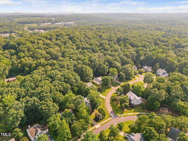 2800 Becketts Ridge Dr, Hillsborough, NC 27278 - aerial view of property and surrounding area featuring a heavily wooded area