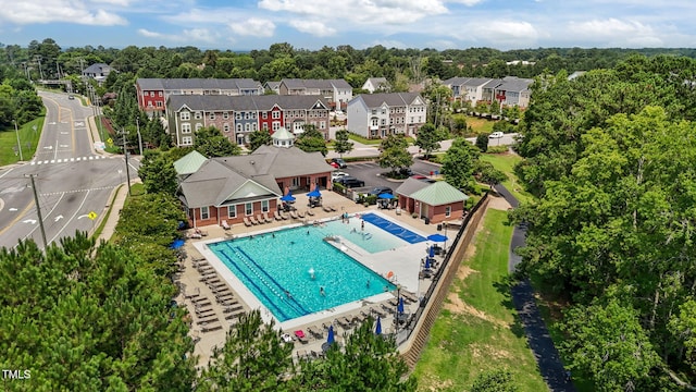 1119 Platform Dr, Apex, NC 27502 - bird's eye view of a pool area