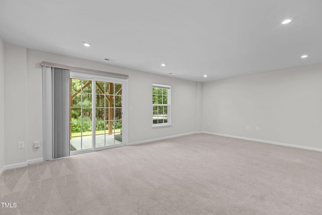 1119 Platform Dr, Apex, NC 27502 - unfurnished room featuring carpet and recessed lighting