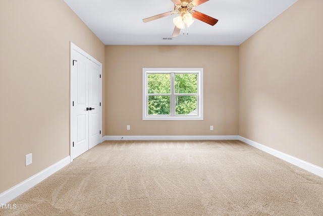 3313 Bentwinds Bluffs Ln, Fuquay Varina, NC 27526 - empty room featuring a ceiling fan and carpet flooring