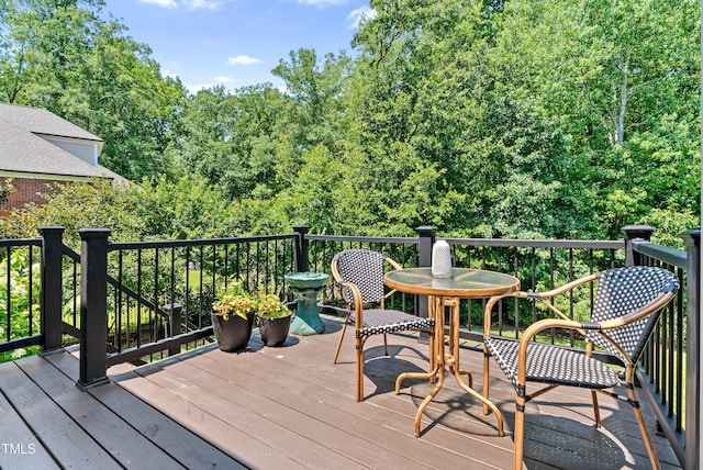 3313 Bentwinds Bluffs Ln, Fuquay Varina, NC 27526 - view of wooden terrace