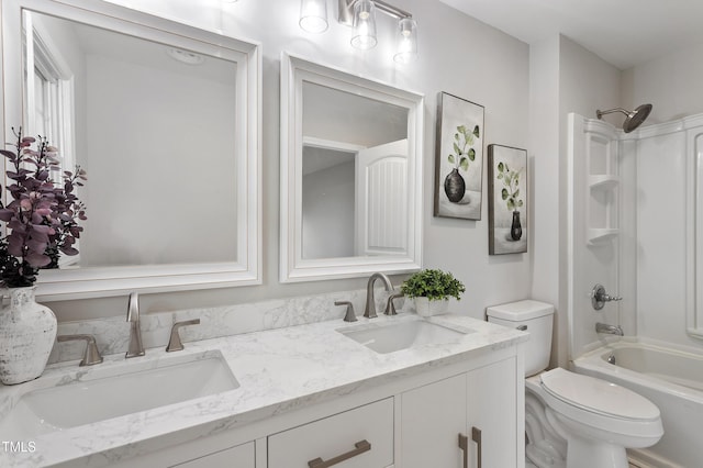 946 Jacksontown Rd, Henderson, NC 27537 - bathroom with double vanity and bathtub / shower combination