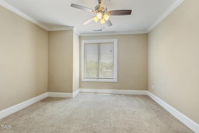 400 W Rosemary St Unit 102, Chapel Hill, NC 27516 - carpeted spare room with crown molding and ceiling fan
