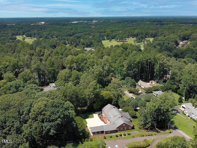 141 Country Club Dr, Henderson, NC 27536 - aerial view of property and surrounding area with a forest