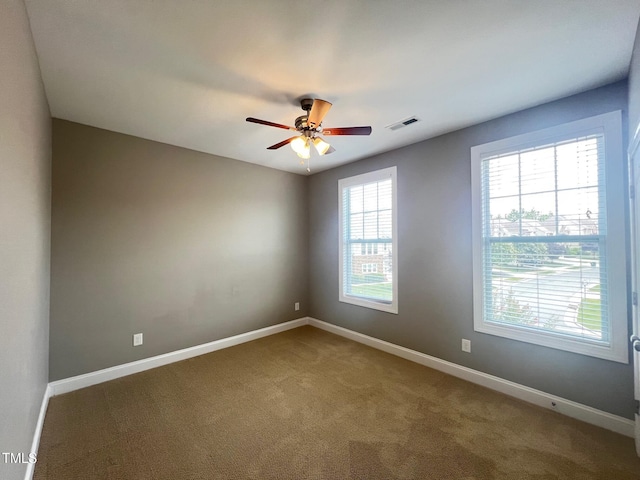 607 Finnbar Dr, Cary, NC 27519 - carpeted spare room with ceiling fan and baseboards