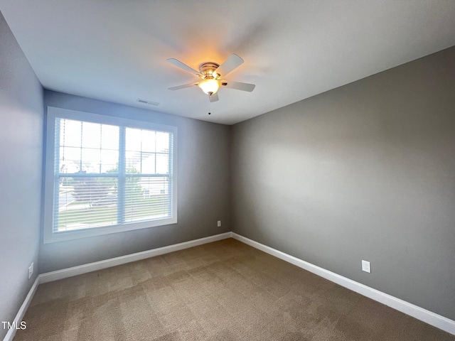 607 Finnbar Dr, Cary, NC 27519 - empty room with ceiling fan and carpet flooring