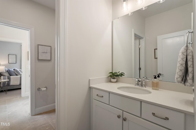 930 Watercolor Way, Durham, NC 27713 - ensuite bathroom featuring vanity and tile patterned floors