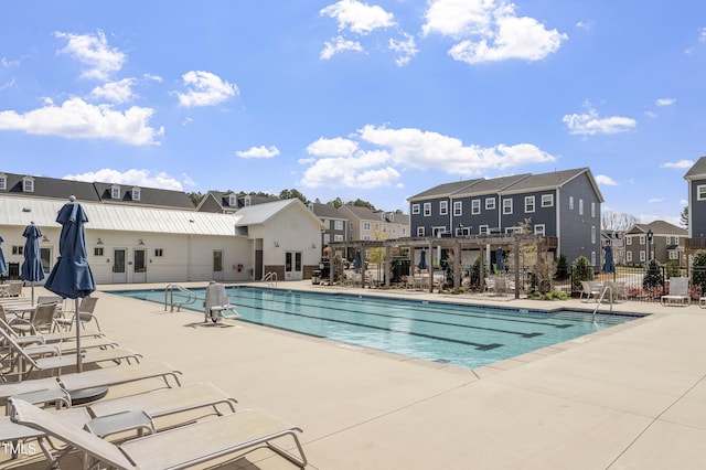 930 Watercolor Way, Durham, NC 27713 - community pool with a residential view and a patio