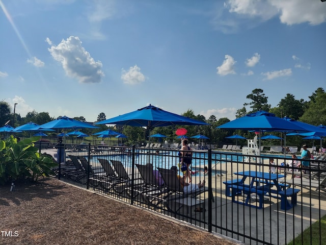 408 Timpson Ave, Durham, NC 27703 - community pool with a patio