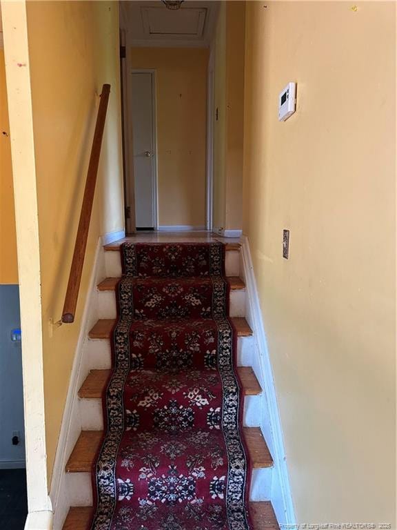 1404 Faye Ave, Spring Lake, NC 28390 - staircase featuring baseboards