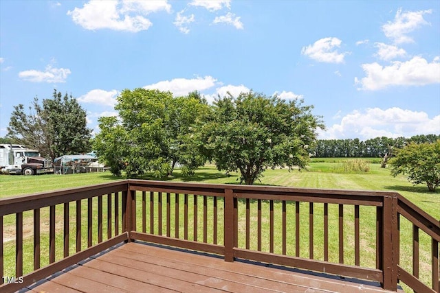 7323 Powell Hooks Rd, Lucama, NC 27851 - wooden deck with a yard