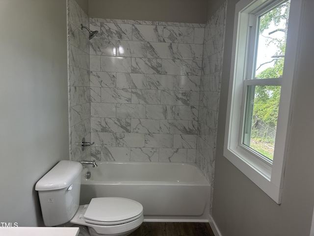 1849 N Main St, Roxboro, NC 27573 - bathroom with bathing tub / shower combination and wood finished floors