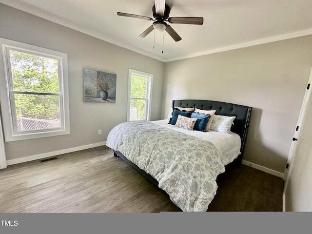 1849 N Main St, Roxboro, NC 27573 - bedroom featuring wood finished floors and ceiling fan