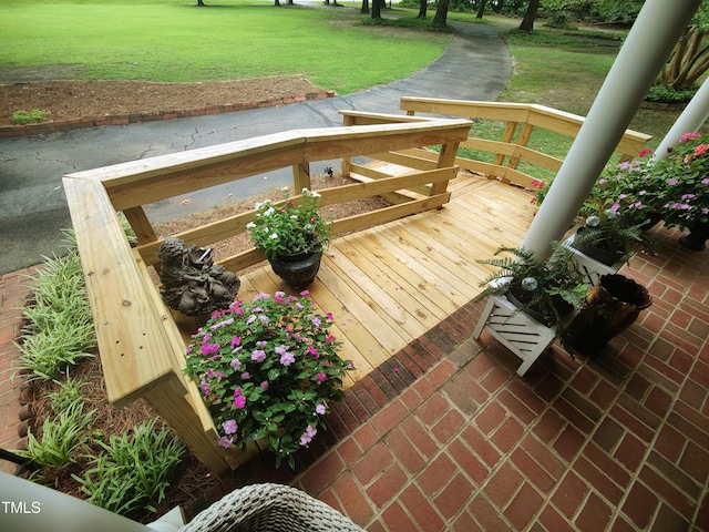 6517 Whitted Rd, Fuquay Varina, NC 27526 - wooden porch with a yard
