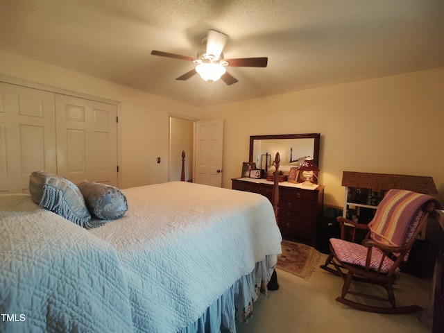 6517 Whitted Rd, Fuquay Varina, NC 27526 - bedroom featuring carpet flooring, a ceiling fan, and a closet