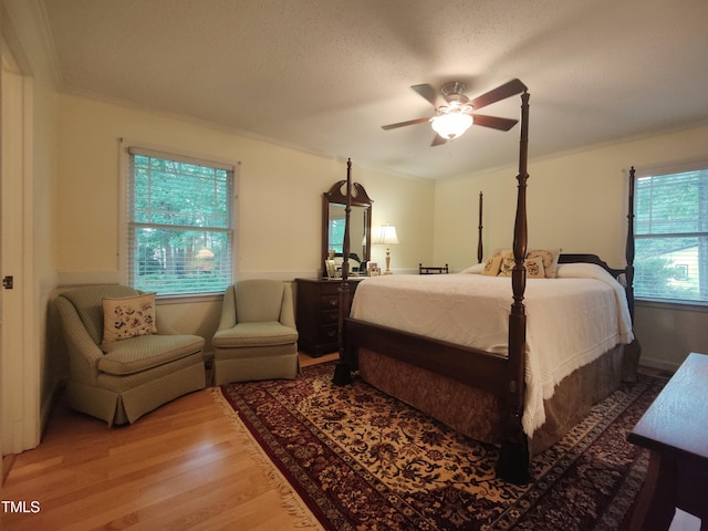 6517 Whitted Rd, Fuquay Varina, NC 27526 - bedroom featuring wood finished floors, ornamental molding, and ceiling fan