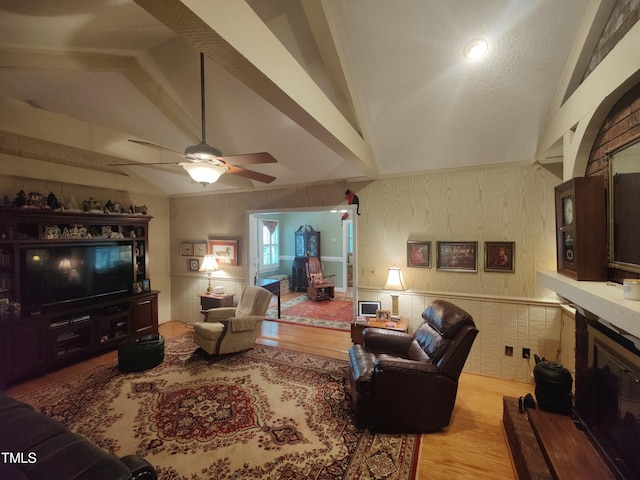 6517 Whitted Rd, Fuquay Varina, NC 27526 - living room featuring light wood-style floors and a ceiling fan