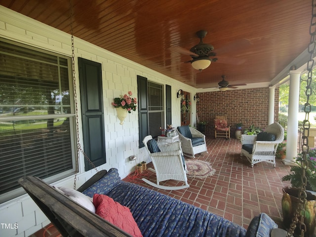 6517 Whitted Rd, Fuquay Varina, NC 27526 - porch with ceiling fan