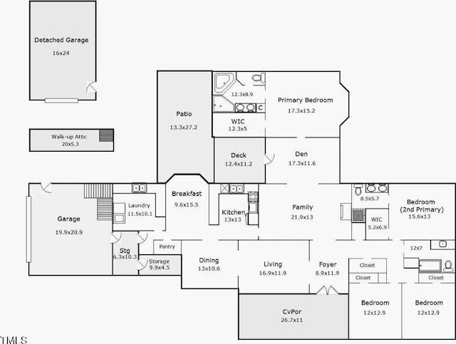 6517 Whitted Rd, Fuquay Varina, NC 27526 - view of property floor plan