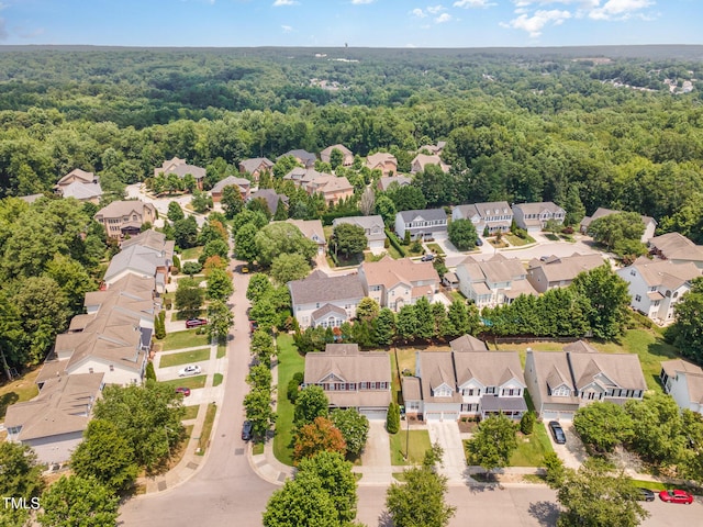 2201 Wide River Dr, Raleigh, NC 27614 - aerial view of residential area with a forest