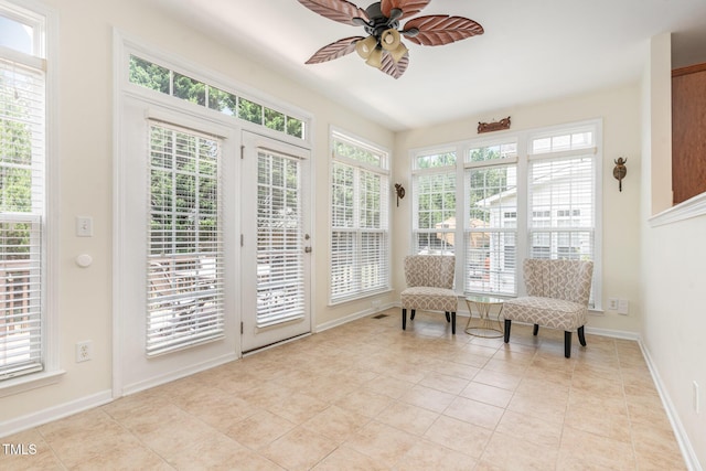 2201 Wide River Dr, Raleigh, NC 27614 - sunroom featuring plenty of natural light and tile patterned floors