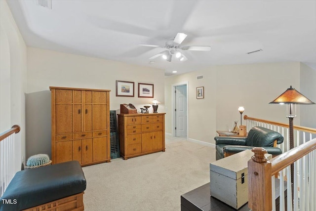 12212 Ashton Woods Ln, Raleigh, NC 27614 - bedroom featuring light carpet and ceiling fan