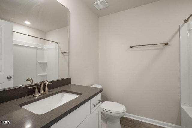 1923 Hinesley Dr, Durham, NC 27703 - bathroom featuring vanity and wood finished floors
